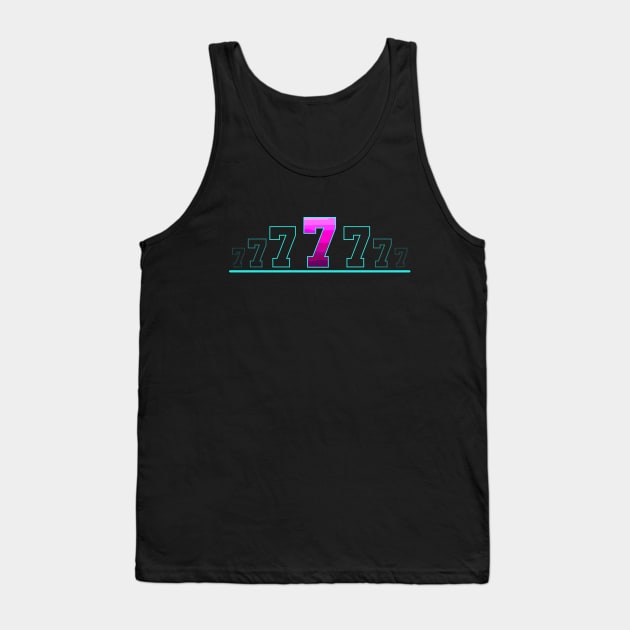 Number 7 Tank Top by T-Shirts Zone